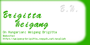 brigitta weigang business card